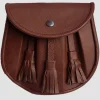 Custom Made Rob Roy Brown Leather Sporran
