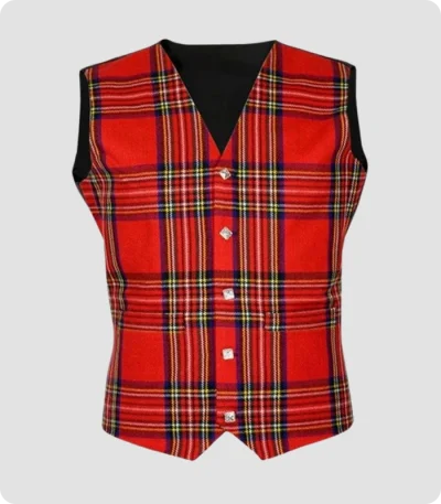 Custom Made Royal Stewart Tartan waistcoat