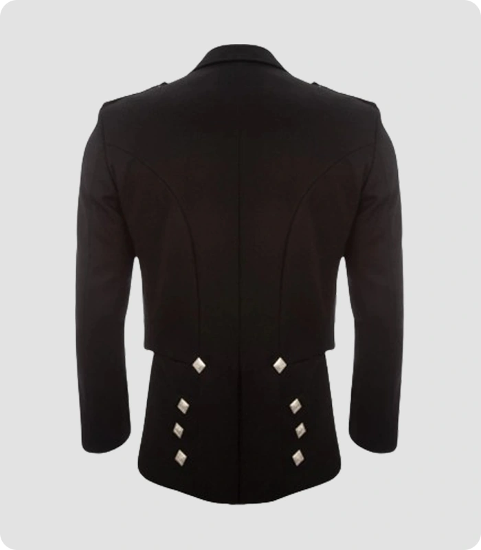 Custom Made Scottish Prince Charlie Jacket Back