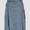Custom Made Sky Blue Denim Kilt