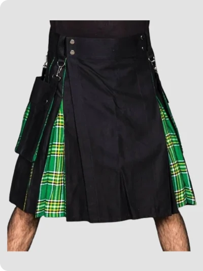 Custom Made Standard Deluxe Irish Hybird Kilt Front