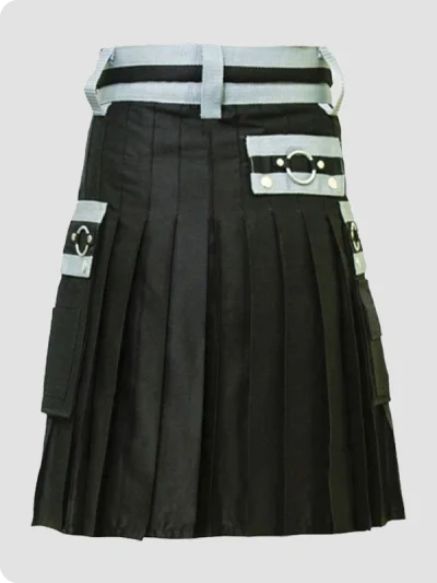 Custom Made Stylish Indi Cargo Utility Kilt Back