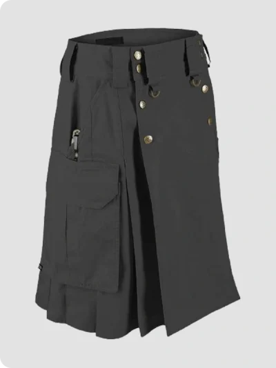 Custom Made Tactical Combat Cargo Utility Kilt Right Side