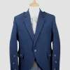 Custom Made Traditional Blue Argyle Jacket