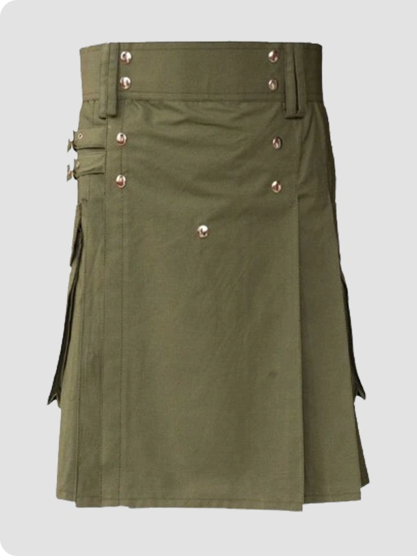 Custom Made Ultimate Olive Utility Kilt