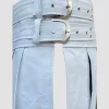 Custom Made White Warrior Leather Kilt