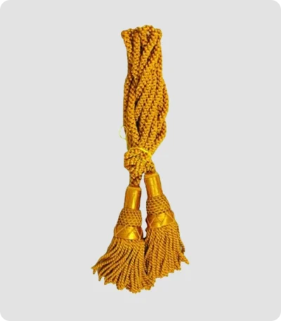 Custom Made Gold Silk Bagpipe Cord