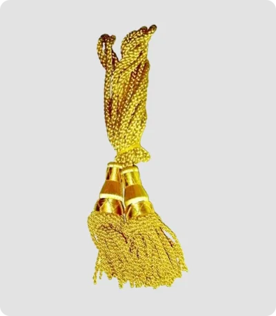 Custom Made Gold Silk Bagpipe Cord