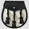 Dark Brown Celtic Embossed Sealskin Sporran