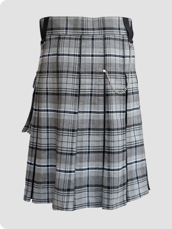 Grey Hamilton Modern Hybrid Kilt Back
