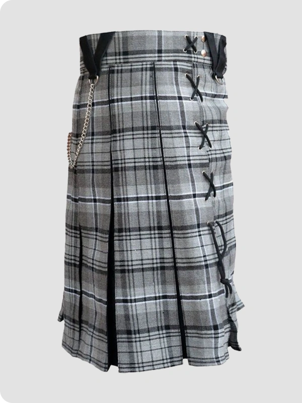Grey Hamilton Modern Hybrid Kilt Side