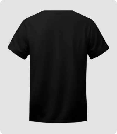 Hand Made Black T-Shirt Back