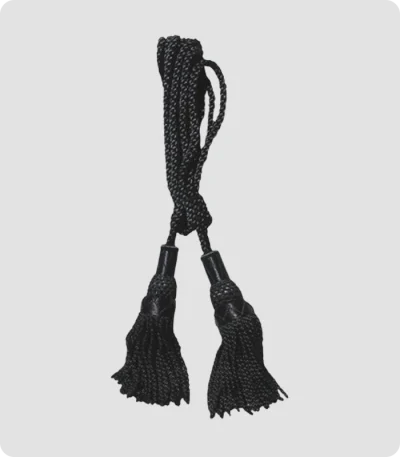 Handmade Black Silk Bagpipe Cord