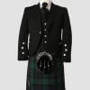 Handmade Black Watch Tartan Utility Kilt Outfit