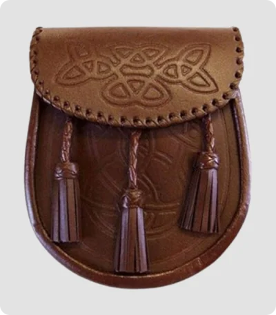 Handmade Brown Leather Sporran
