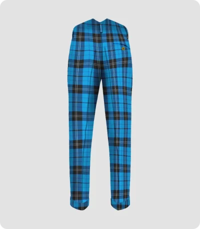 Handmade High Quality Ramsay Tartan Trouser Back