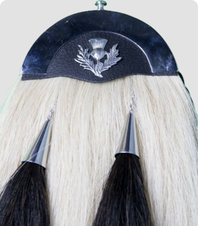 Handmade Horse Hair Sporran With Black Cantle