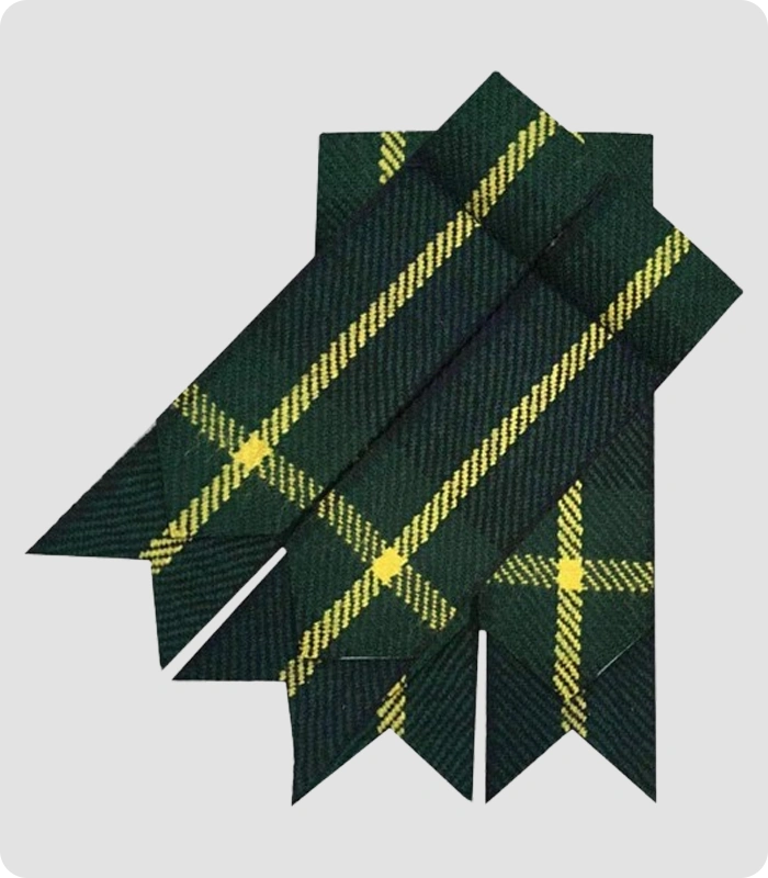 Handmade Hunting Stewart Tartan Kilt Flashes
