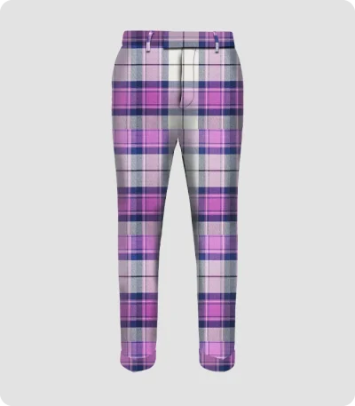 Handmade Kerr Orchid Tartan Trouser