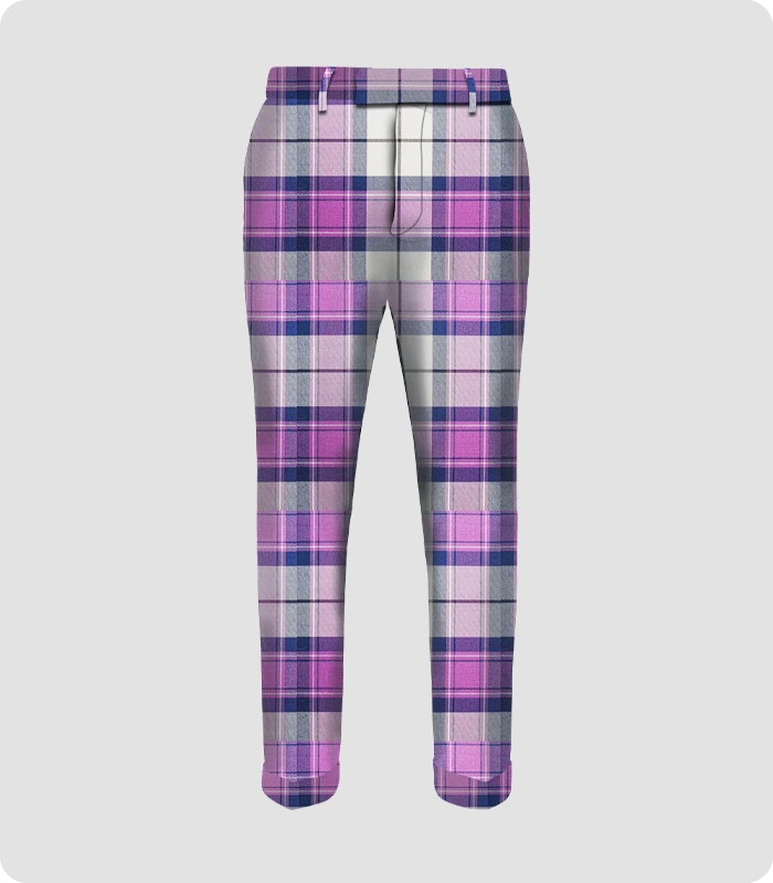 Handmade Kerr Orchid Tartan Trouser