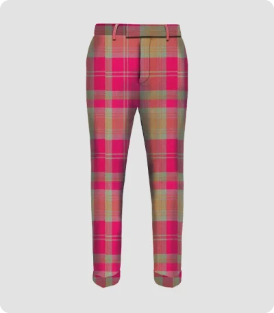 Handmade Lindsay Weathered Tartan Trouser