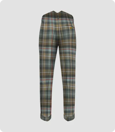 Handmade Mackenzie Weathered Tartan Trouser