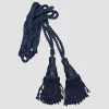 Handmade Navy Blue Silk Bagpipe Cord
