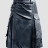 Handmade Real Leather Kilt