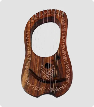 Handmade Rosewood 10 Metal Strings Lyre Harp