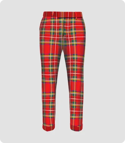 Handmade Royal Stewart Tartan Trouser