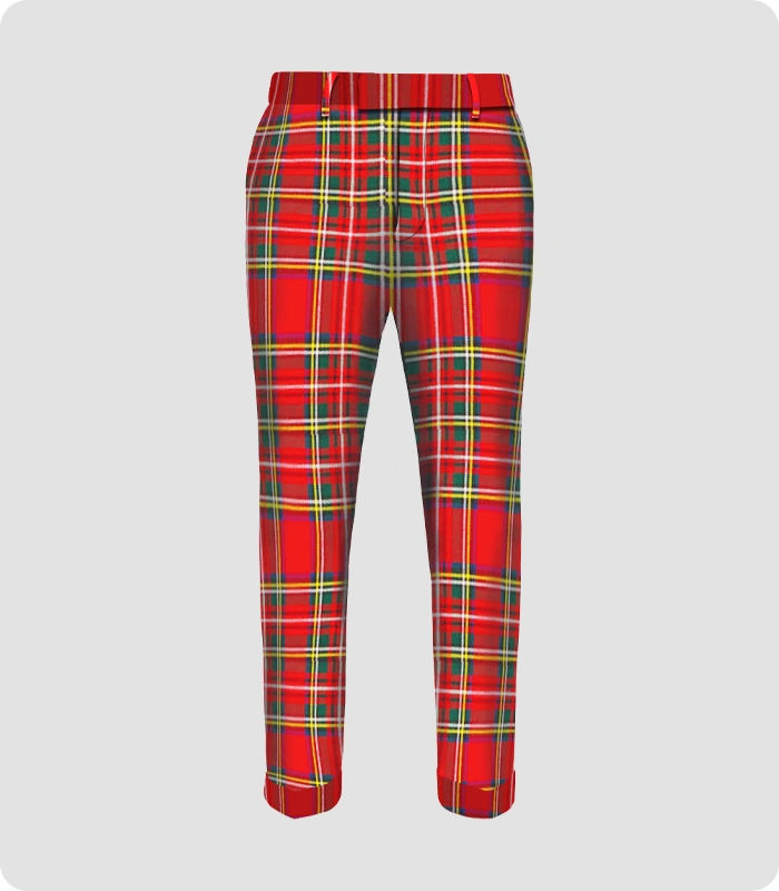 Handmade Royal Stewart Tartan Trouser
