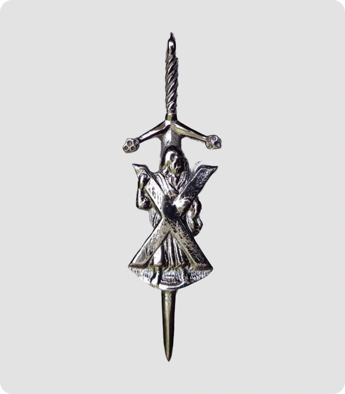 Handmade Saint Andrew Kilt Pin