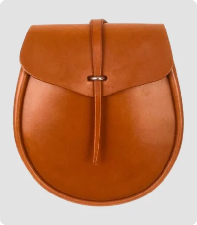 Handmade Scottish Brown Leather Sporran