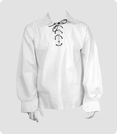 Handmade Scottish White Ghillie Shirt