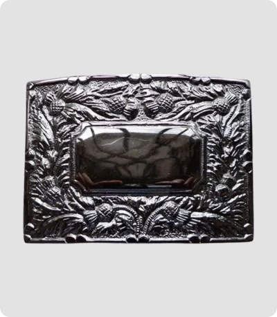 Handmade Thistle Flowers Kilt Belt Buckle