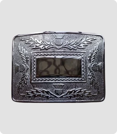 Handmade Thistle Kilt Belt Buckle