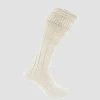 Handmade White Kilt Socks