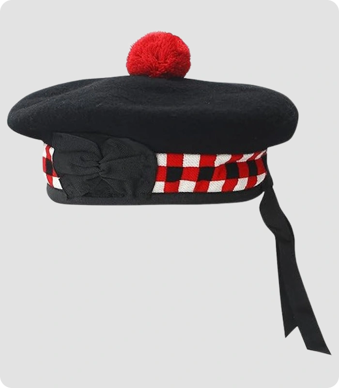 High Quality Black Balmoral Hat