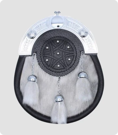 Light Grey Sealskin Sporran