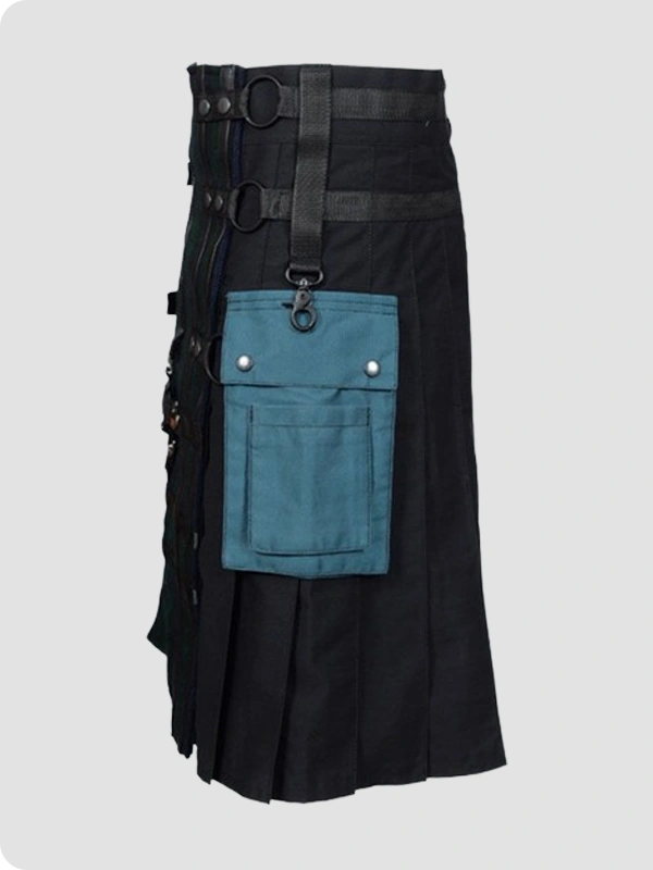 New Black Watch Hybrid Tartan Kilt Side