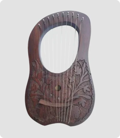 Premium Quality 10 Metal String Scottish Lyre Harp