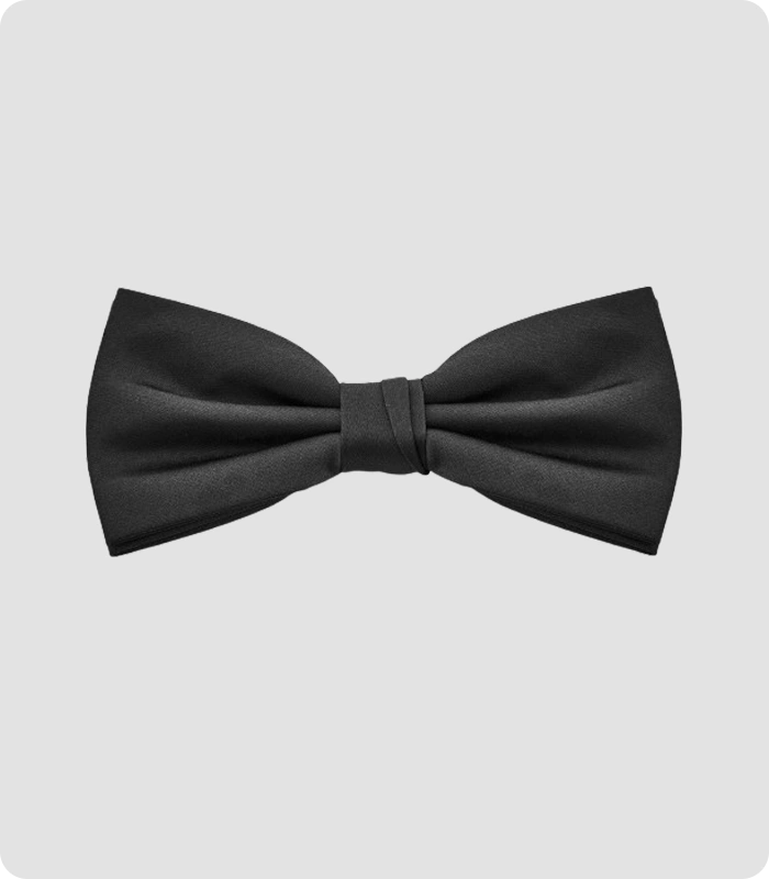 Premium Quality Black Pre-Tied Bow Tie