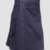 Premium Quality Blue Denim Kilt