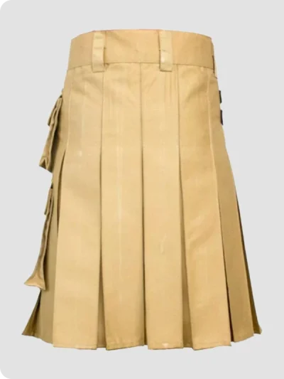 Premium Quality Brown Firefighter Kilt Back