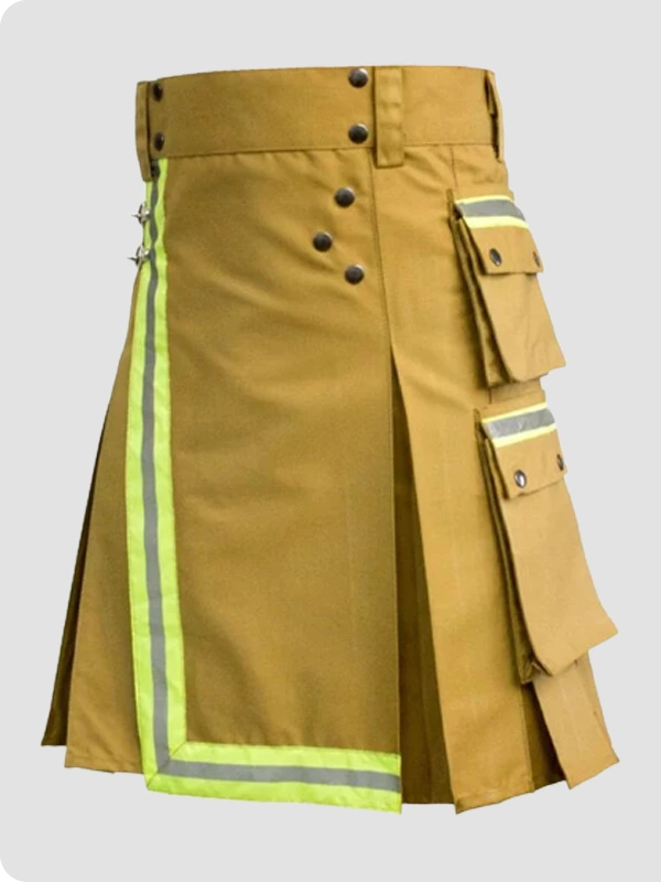 Premium Quality Brown Firefighter Kilt