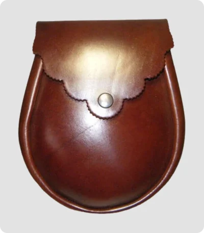 Premium Quality Dark Brown Leather Sporran