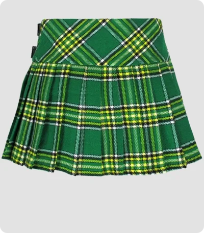 Premium Quality Irish Green Skirt Back