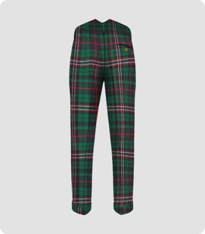 Premium Quality National Tartan Trouser Back