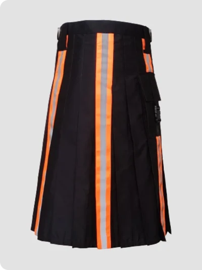 Premium Quality Scottish Firefighter Kilt Back