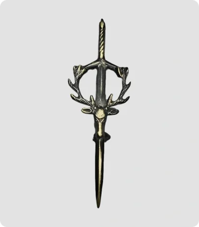 Premium Quality Stag Head Kilt Pin